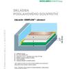 Schéma podlahového souvrství: Litý potěr Cemflow - plovoucí Schéma podlahového souvrství: Litý potěr Cemflow - plovoucí